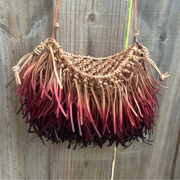 Ulla Johnson Valeria fringed leather crossbody bag Sold at revolve - Picture 7 of 11